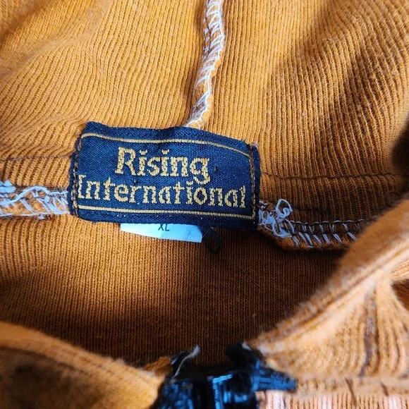 Rising International Hoodie XL Nepal Hippie Boho TieDye‎  Jacket Art To Wear - Picture 7 of 10